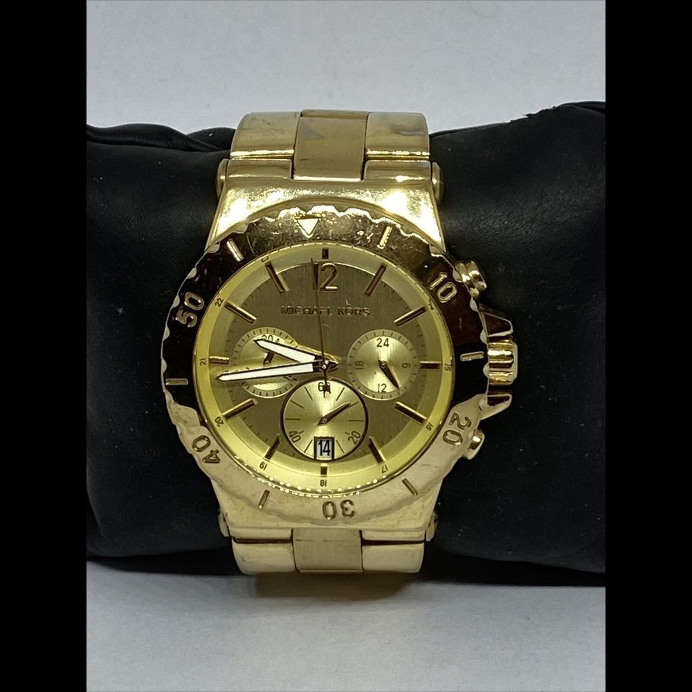 Michael Kors MK5313 Unisex Gold Stainless Steel Analog Dial Quartz Watch UC521